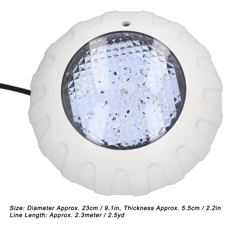 LED Pool Lights DC12V/38W with Remote IP68 Waterproof RGB Colorful