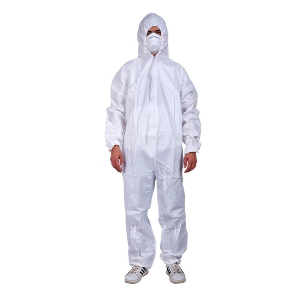 Cleaing Pack of 3 Disposable Hazmat Suits Medium, Paint Suit,
