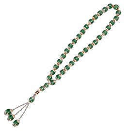 Religious Supply Worship Supplies Muslim Rosary Worship Supplies Accessory 7 Colours Optional, Islamic Tasbih Prayer Beads Fuse and Beadscraftbead Muslim Prayer Beads Muslim (Green)