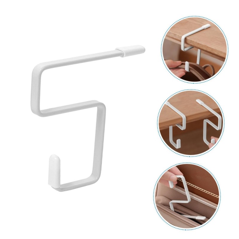 GREENADSCAPE 2Pcs Iron Desk Schoolbag Hook Adjustable Movable Purse Holder