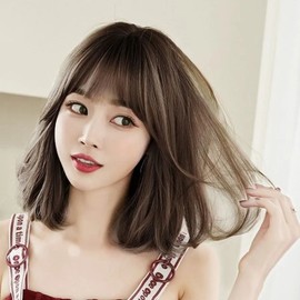 Ella Brown Tong Wig Mat Women’s Medium Hair C Curl Perm (WFLOXTM) / 엘라 브라운 통 가발매트 여성 중단발 C컬펌 (WFLOXTM)