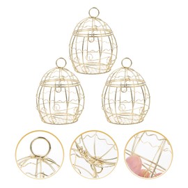 Mipcase 3pcs Hanging Suet Feeder for Birds Outdoor Suet Balls Holder Wild Bird Feeder for Garden Easy to Fill and Clean