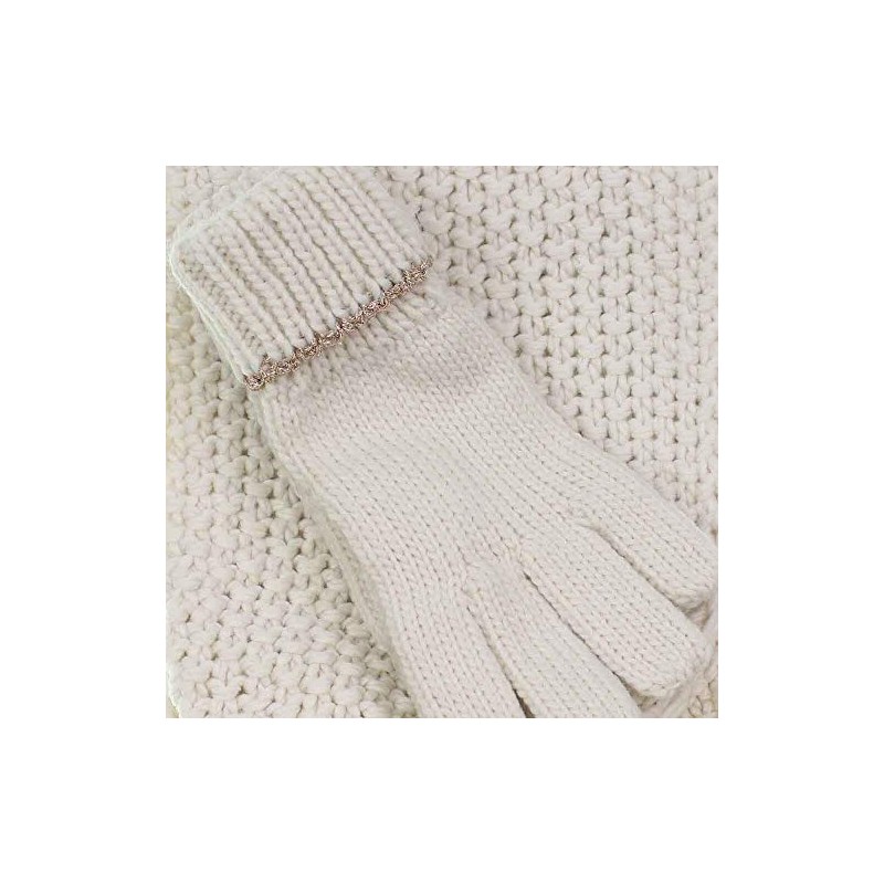 Girls 2-Piece Pom Pom Scarf & Gloves Set (7-10 Years,
