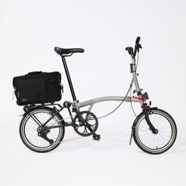 Vincita Nash Pro Bag – Premium Rack Bag for Brompton P Line & Advance Roller Rack, KlickFix UniKlip 2 Mount, Heel-Strike Free Design, Stylish & Functional for Commuting and Travel (Brown)