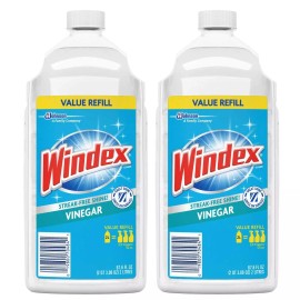 Windex Vinegar Glass Cleaner Streak Free Shine 33.82 Oz Pack of 2