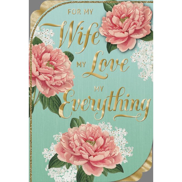 Hallmark Mother's Day Card for Wife (My Love, My Everything) for Birthday, Anniversary, Any Occasion