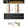 JIASENBAO Brushed Gold Cabinet Pulls 3.78" Hole Center 5 Pack