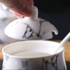 123Arts Ceramics Marbling Sugar Salt Pepper Storage Jar Seasoning Pot