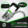 STARLEAPARTS Ratchet Car Tie Down Straps - 10,000LB Break Strength,