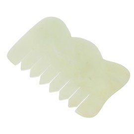 Healvian Portable Jade Scraping Comb Hair Scalp Massager for Exfoliating Massage
