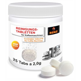 Cleaning Tablets 2 g for Fully Automatic Coffee Machines and Portafilter (25)