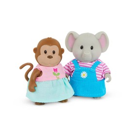 Li’l Woodzeez – Toy Figurine – Animal Figurine – Figurine Set – Animal Toys – 3 Years + – Friendz Club Jungle Set