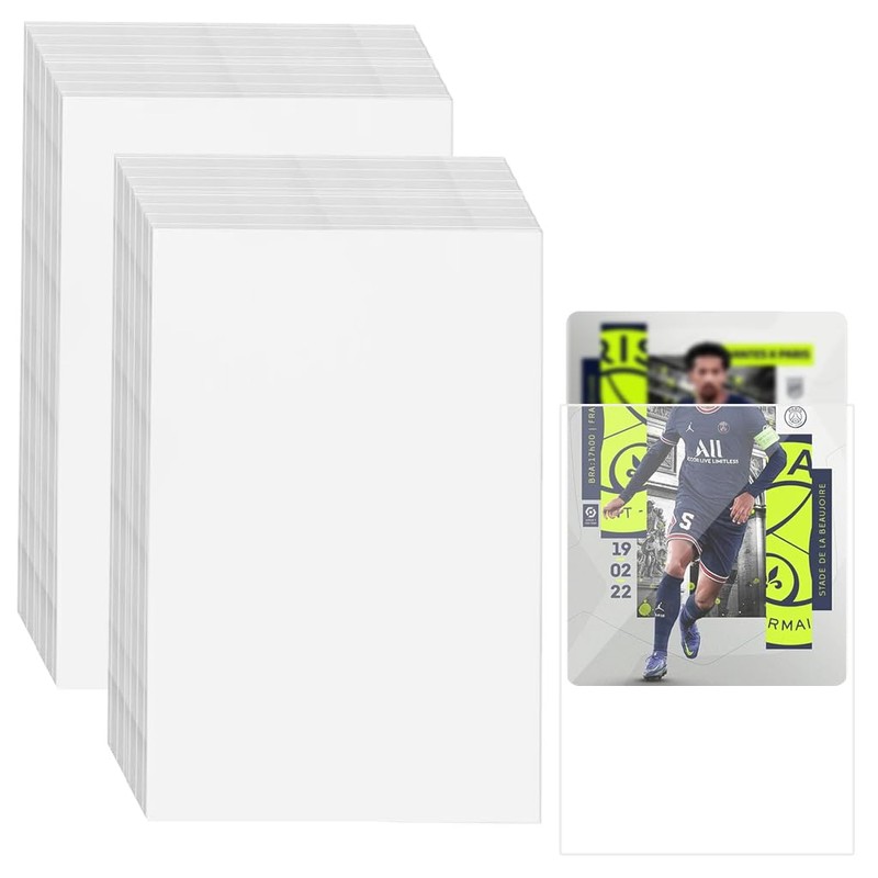 HASTHIP® 100Pcs Trading Card Sleeves Self-sealing Card Sleeve for Game