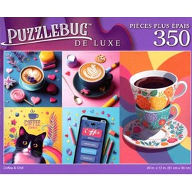 Coffee & Chill - 350 Pieces Jigsaw Deluxe Puzzle for Adults 16 +