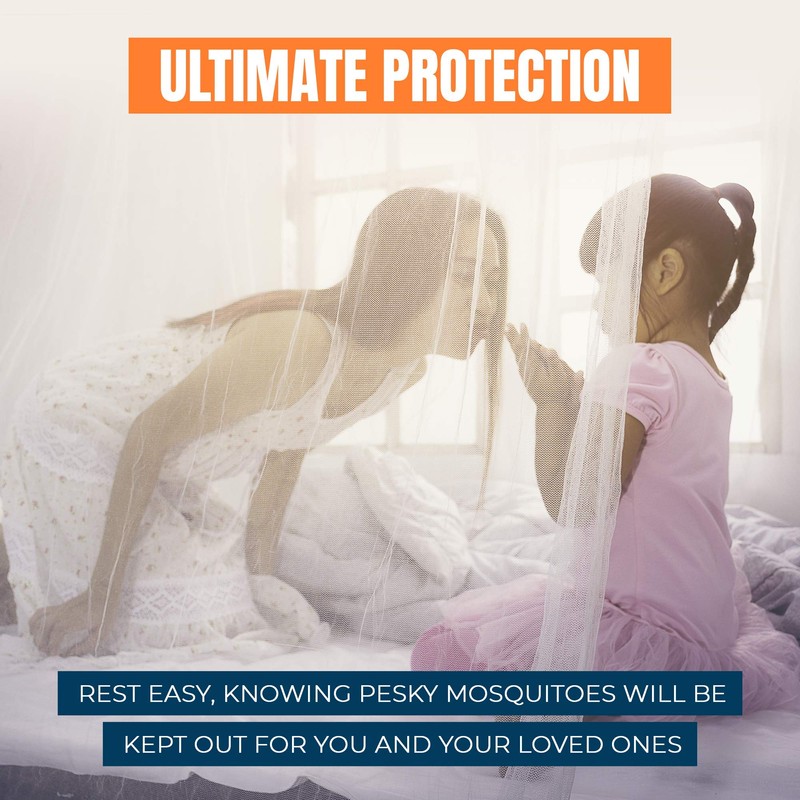 MEKKAPRO Extra-Large King Mosquito Bed Net, Made for King Queen
