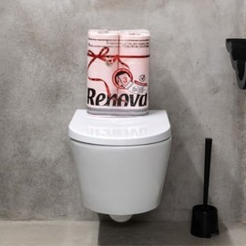 Generic Renova Red Label Maxi Toilet Paper, Rose 2 pack