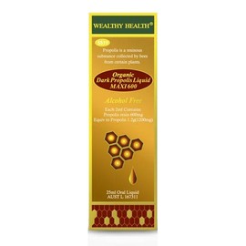Wealthy Health Organic Dark Propolis Liquid MAXI 600mg 25ml