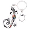 DOWAY Enamel Cute Lizard Gecko Keychain Keyring Charm for Handbags