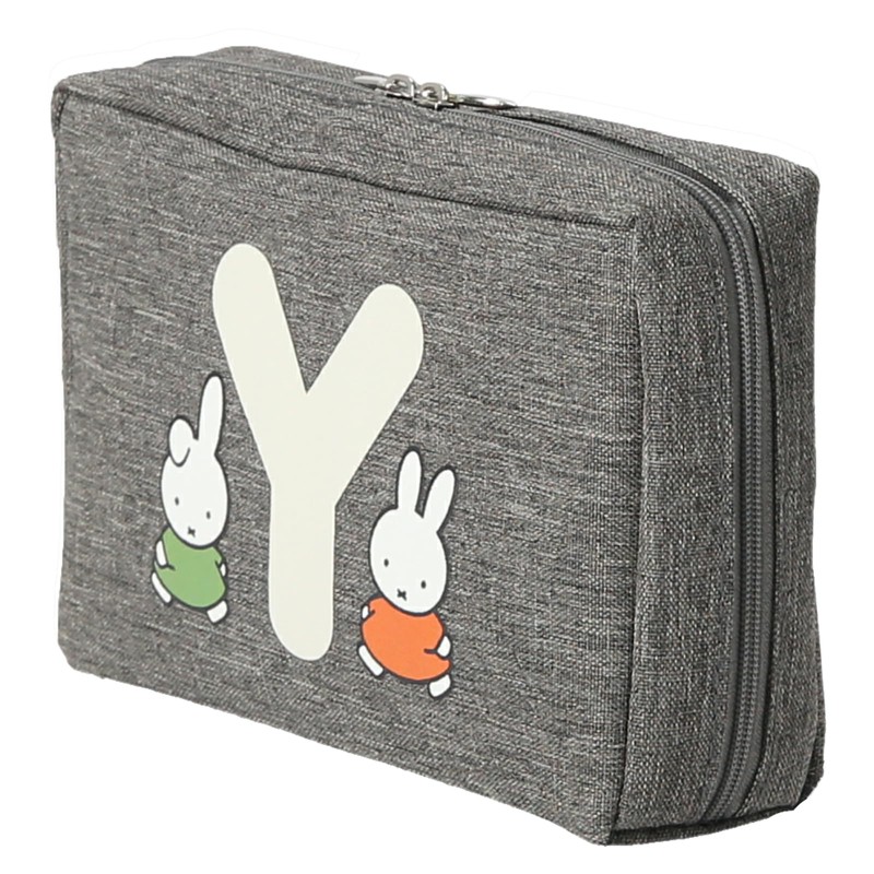 Miffy 30601204 Pouch Female Initial 30601204D Initial Y Gray [D]