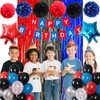 JCitimix Red and Blue Birthday Decorations, Red White and Blue
