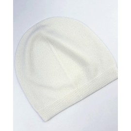 EILIZ - Gorro ligero unisex de cachemira 100% pura, Blanco, One Size