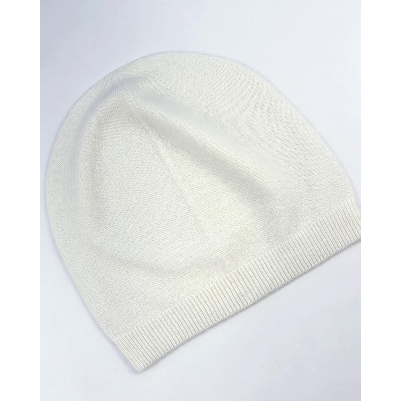 EILIZ - Gorro ligero unisex de cachemira 100% pura, Blanco,