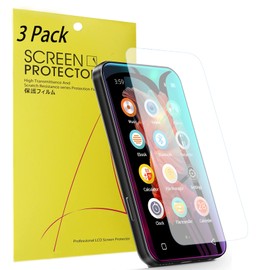 Sahouden Compatible with TIMMKOO Q3E MP3 Player Screen Protector,Premium High Definition Ultra HD Film Compatible with TIMMKOO Q3E 4.0" MP3 Player (3 Pack-TPU)