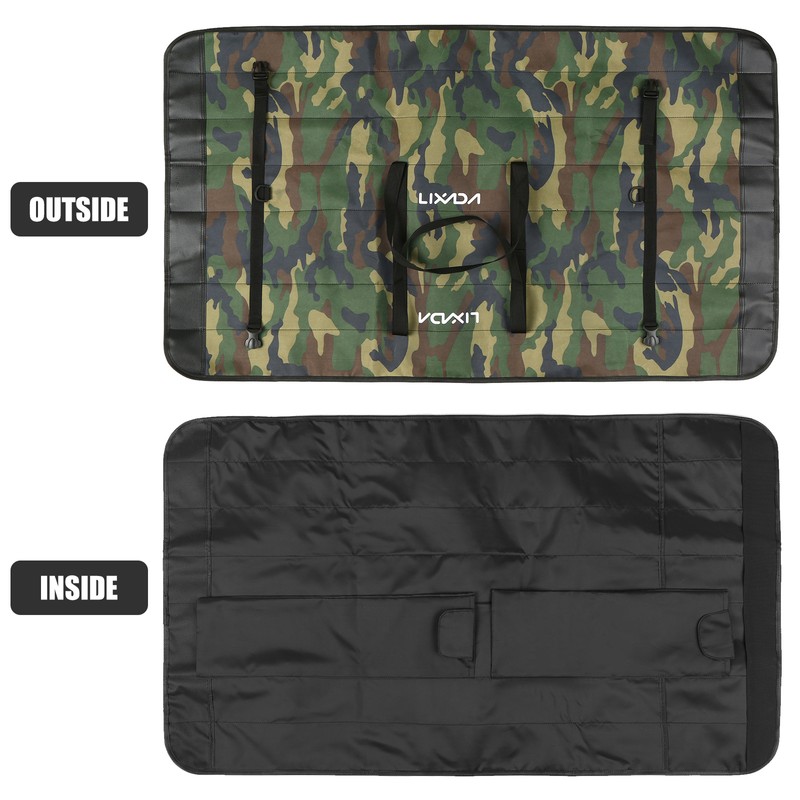 Lixada Fishing Rod Case Portable Soft Case Folding Pole Storage