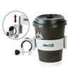Bikeguy UNICO Adjustable Cup Holder, Black, For Bicycles, Drink Holder,