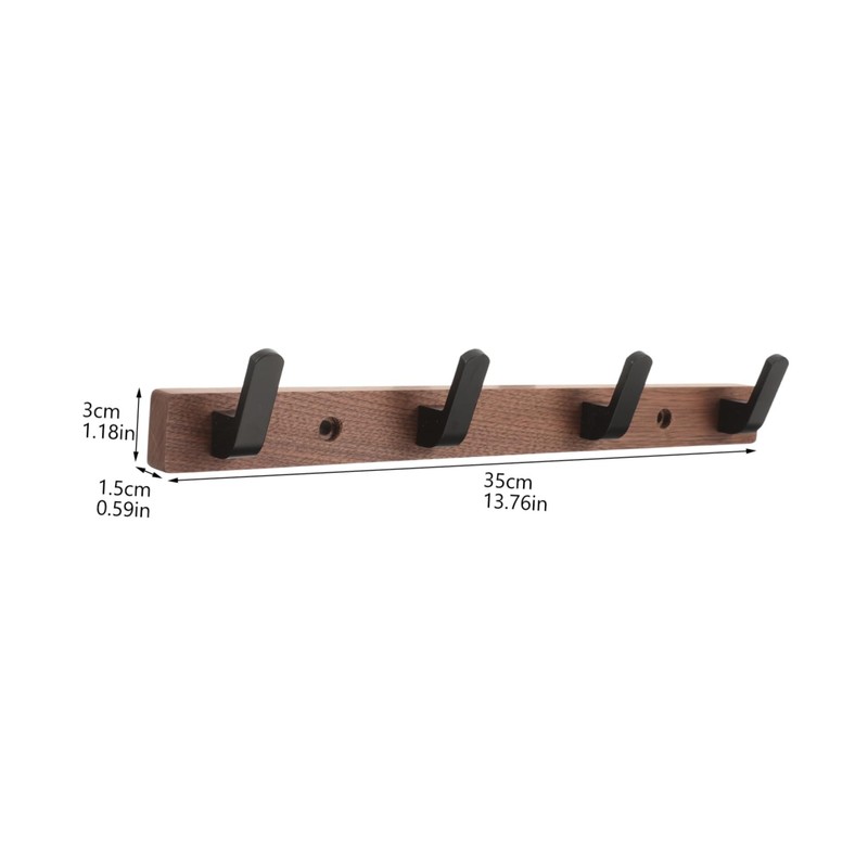 OUNONA Coat Rack for Wall Hook Coat Wall Mounted Coat