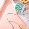 PandaHall 5m Twisted Polyester Cord, 3mm Diameter, Green, Braided Trim