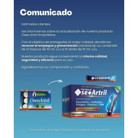Oseo Atril 12 Ampolletas Original Glucosamina Oseoartril                                                                                              