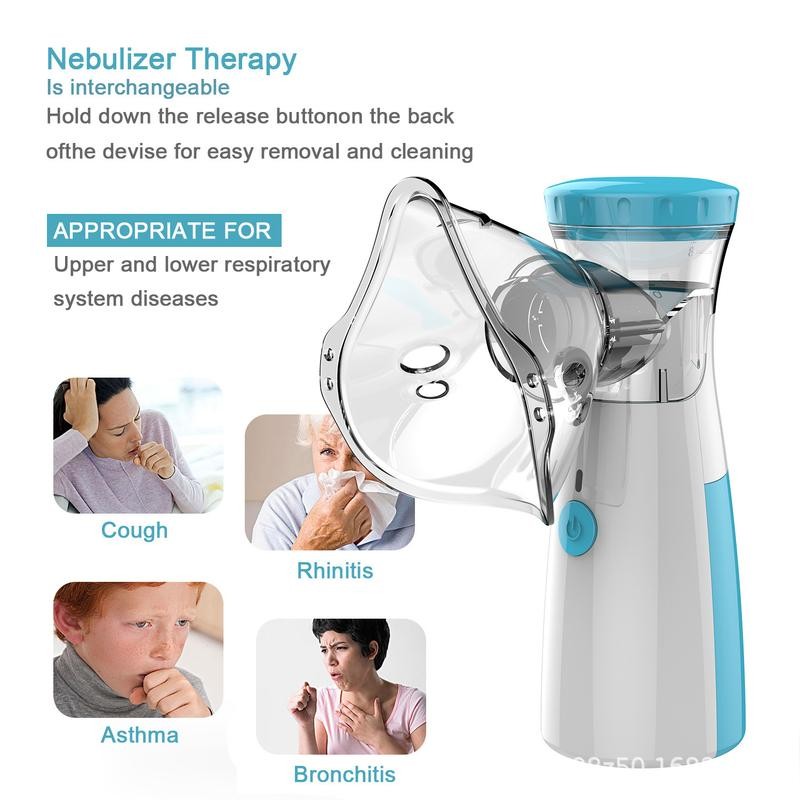 Portable Nebulizer, Effective Handheld Mesh Nebulizer Machine for Kids Adults,