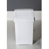 High Grade 8l Ice White Wham Plastic Flip Top Waste