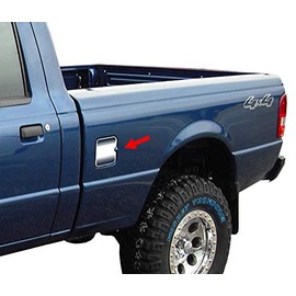Tyger Auto Made in USA! Compatible with 1998-2011 Ford Ranger Gas Cap Chrome Stainless Steel Fuel Cover
