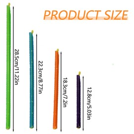 16Pcs Magic Bag Sealing Sticks 4 Colors Food Bag Seal Clips Fresh-Keeping Food Clips Sticks Moisture-Proof and Reusable Plastic Food Clips Sticks