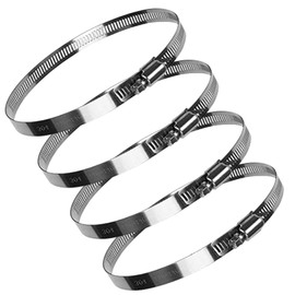 Jubilee Clip,Jubilee Clip 4Pcs,118-140mm Jubilee Clip,Large Jubilee Clips Stainless Steel,Hose Clamp for Garden Hose/Gas Pipe (Adjustable)