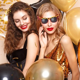 BESPORTBLE Pack of 2 Funny Dance Party Makeup Glasses, Hot Dog Glasses for Masquerade, Carnival, Costume Accessories, Multicoloured Sunglasses Funny