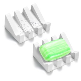 Soap Dish, Bar Soap Holder for Shower for Bathroom, Kitchen, Bathtub, Easy to Clean, Keep Soap Dry, Extend Soap Life