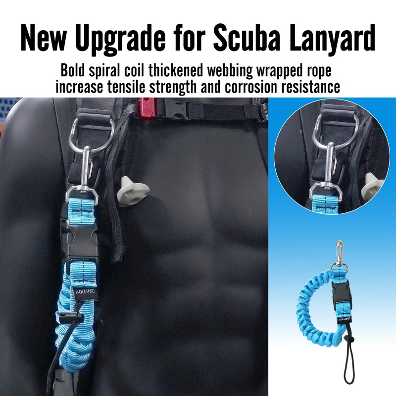 nitescuba Spiral Cable Spring Coil for Diving, Diving Accessories, Anti-Lost