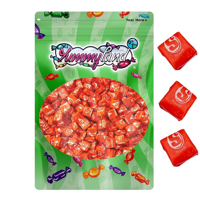 Star Bursts Orange Chewy Candy - 1 LB, Single Flavor