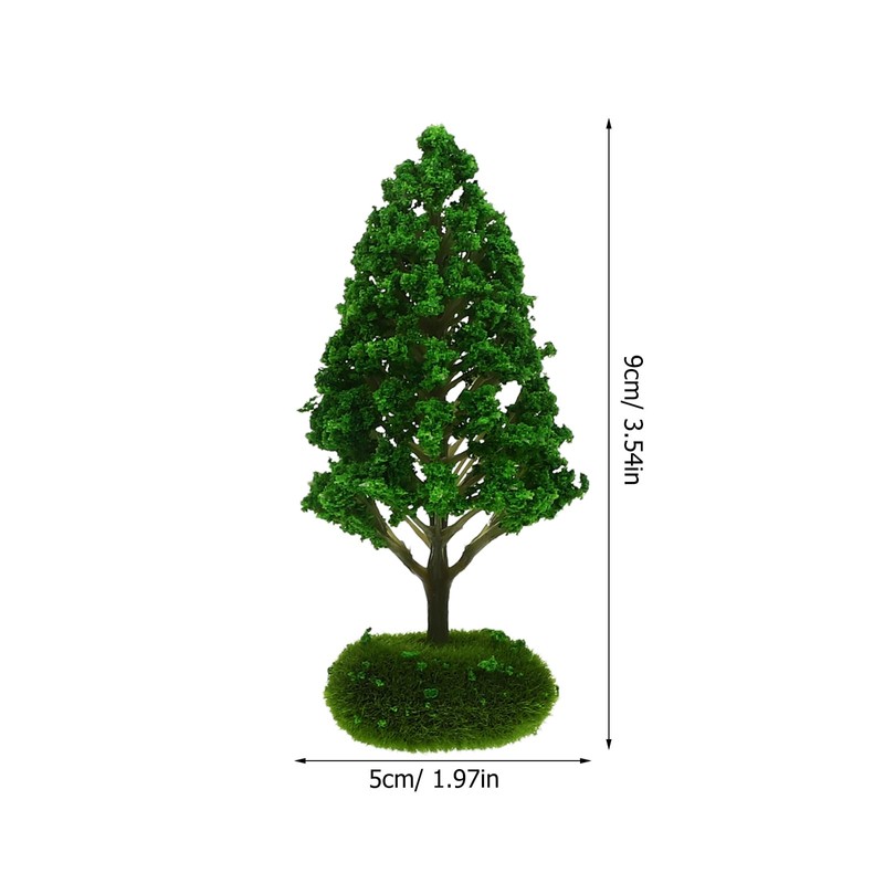 EXCEART 5pcs Miniature Garden Model Tree Tabletop Mini Figure Multi-function