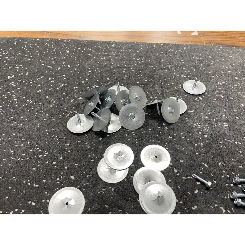 ㅤBlueTex Insulation Fastener Set: ¾ Sheet Metal Screws with Self-Locking