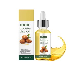 Hair Booster Lite Oil, Natural Scalp Drop Liquid, Moisturising Shine Hair Oil, Restores Moisture, Prevents Breakage, for Men and Women (30 ml, 1 Piece)