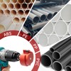 DEEFIINE Double Inserts PVC Pipe Reamer Kit, 7pcs Plastic Fitting