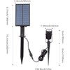 T-SUNUS Solar Spot Lights Blue Light, Solar Landscape Spotlights Outdoor