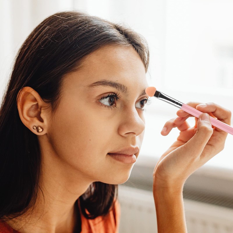 50PCS Eye Shadow Brushes, Makeup Brushes Eyeshadow Applicators Sponge Double