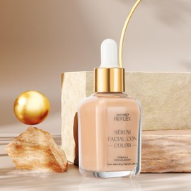 Serúm Facial con Color y Colágeno, Color Nuez Fórmula con Colágeno Reflex