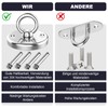 SDLDEER Ceiling Hook, Heavy Duty, Stainless Steel, 500 kg Load