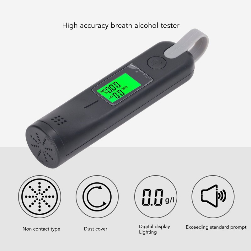 Breath Alcohol Tester High Accuracy Quick Response Wireless Portable Drunk